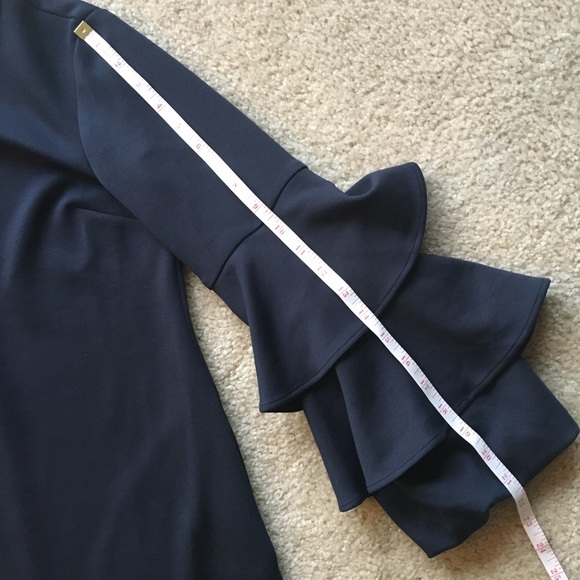 Nicole Miller Ruffle Sleeve Shift Dress - Picture 5 of 8